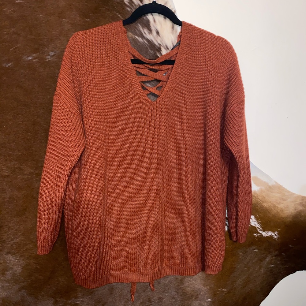 Rock and girl cowgirl sweater